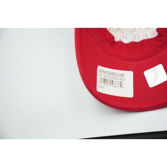 New Era NFL SF San Fransisco 49ers NFC West Division Champion 2023 Red Hat Cap - Picture 6 of 7